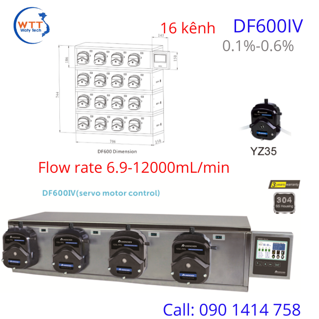 DF600IV- Bơm định lượng đa kênh DF600IV
